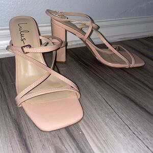 Lulu's Nude Strappy Heels